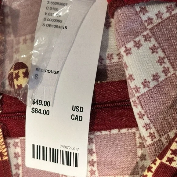 (Sold) Urban Outfitters Mini Skirt Women’s Size Small Red Yellow Check Print New - Picture 9 of 12